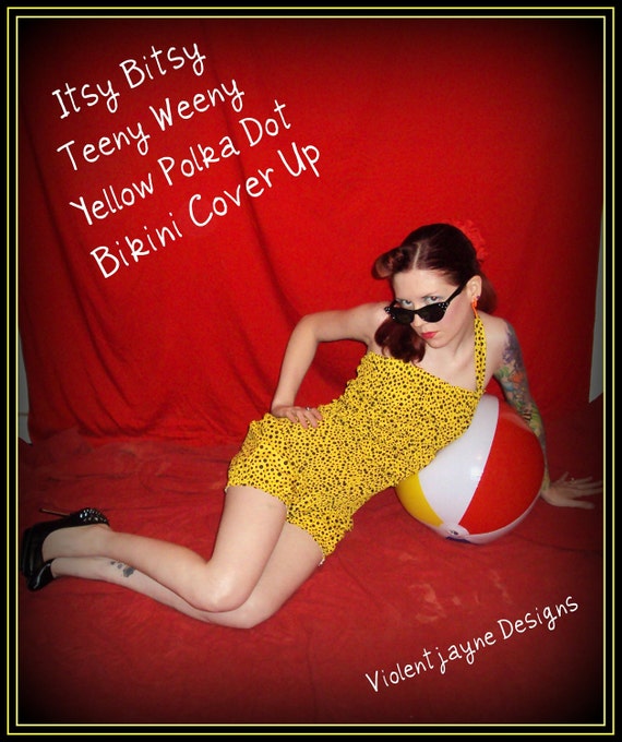 Itsy Bitsy Teeny Weeny Yellow Polka Dot Bikini By Violentjayne