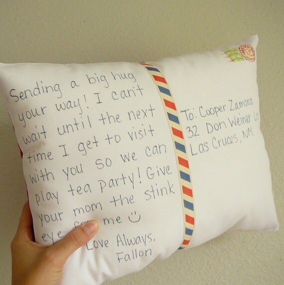 Personalize a Postcard Pillow