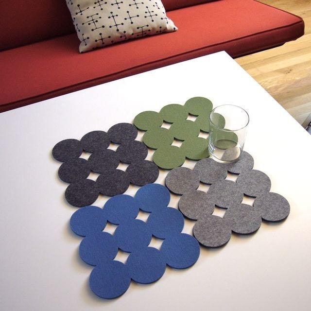 Circle Felt Trivets (Set of 2)