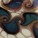 Breaking Storm One - Tab Lampwork focal Bead - EGA