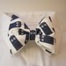 Bow tie made with Tardis fabric