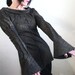Other Voices - iheartfink Handmade Hand Printed Womens Artistic Metallic Print Cowl Blouse Top