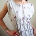 Summer SALE - April in My Heart - iheartfink Recycled/Upcycled Hand Printed Top