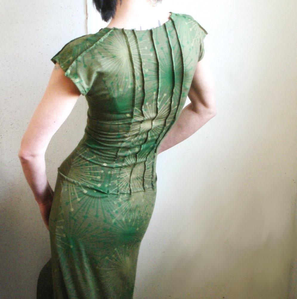Look No Further - iheartfink Handmade Hand Printed Full Length Maxi Dress Gown