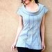 Athena - iheartfink Handmade Hand Printed Cowl Top