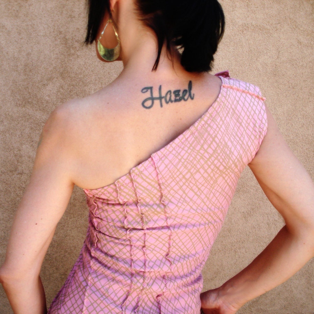 My Lovers Prayer - iheartfink Handmade Hand Printed One-Shoulder Top with Bow