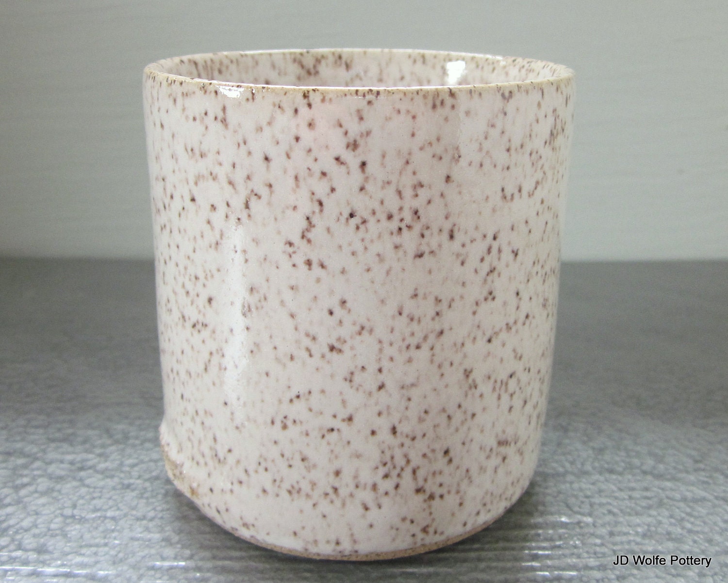 white handleless cup or wine glass clay tumbler - small, modern - - ready to ship