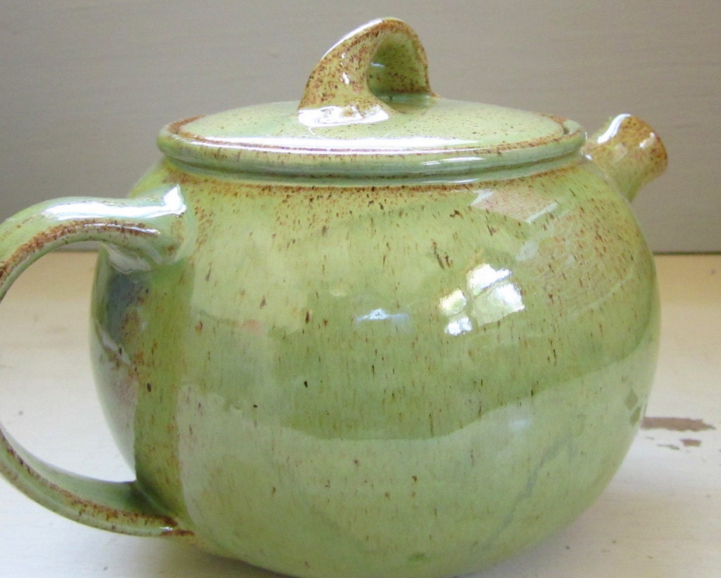 spring green teapot - Made to Order