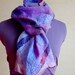 Felted grid scarf