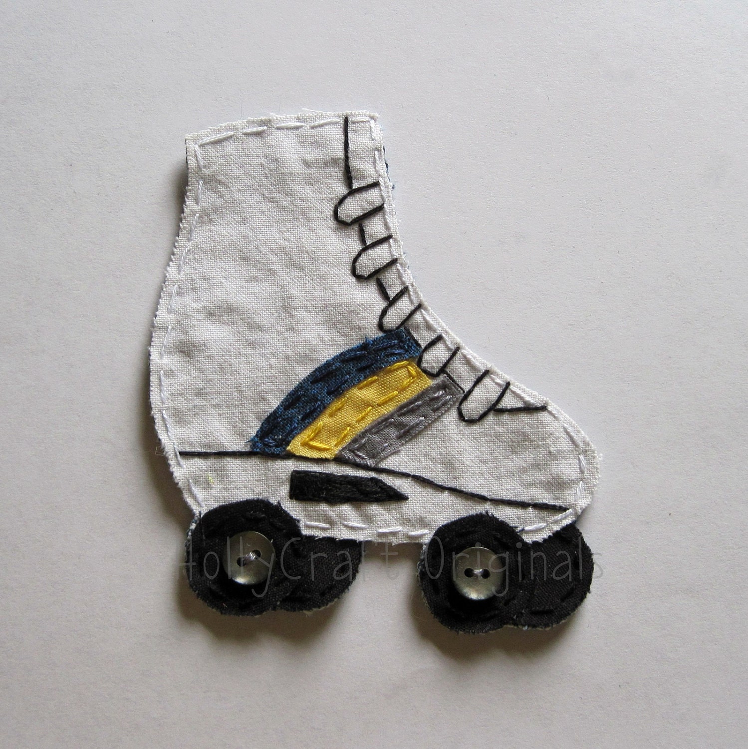 Roller Skate Applique or Scrapbooking by HollyCraftOriginals