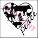 Peace to All Creatures heart pendant