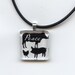 Peace pendant - Cow Pig Chicken