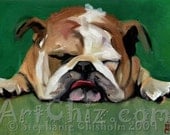 Rest for the Weary - English Bulldog - XL MAGNET