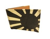 Rising Sun ) Black ) Bifold Wallet