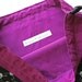Lg Knitting Project Bag - Yarn Pirates - New Fabric - plum lining