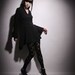 Black Wool long  bell Sleeve   Mini dress Tunic