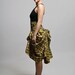 SteamPunk Gray Black Victorian Rockability Skirt
