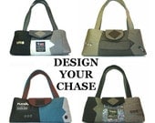 Chase - Made To Order - Your choice of colors - recycled suit coats handbag