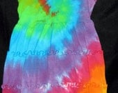 Over the Rainbow Tye Dye Short Sleeve Ruffle Dress  18 months