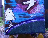 White Wings - Original Mixed Media - 6 x 6 inches