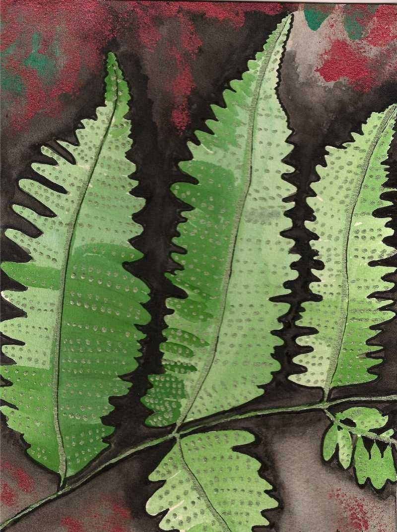 Fern Fronds - Original Watercolor Painting