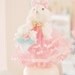 Vintage Bunny Spring Shabby Pink Gumball Machine Kitsch Decoration Mixed Media Assemblage - Garden Bunny Springtime Stroll