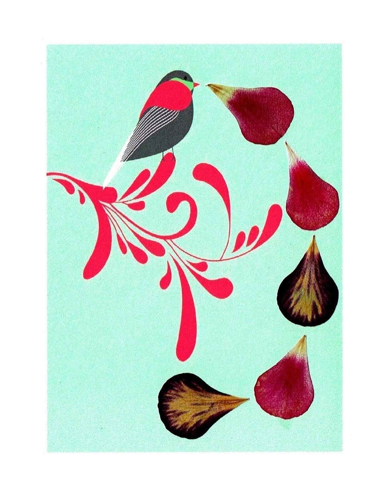 EXTRA CARD FREE HANDCRAFTED DESIGNER CARDS with REAL FLOWERS buy a SET OF FIVE AND RECEIVE AN EXTRA ONE FREE