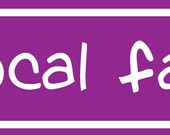 I Heart Local Farms Bumper/Bicycle Sticker