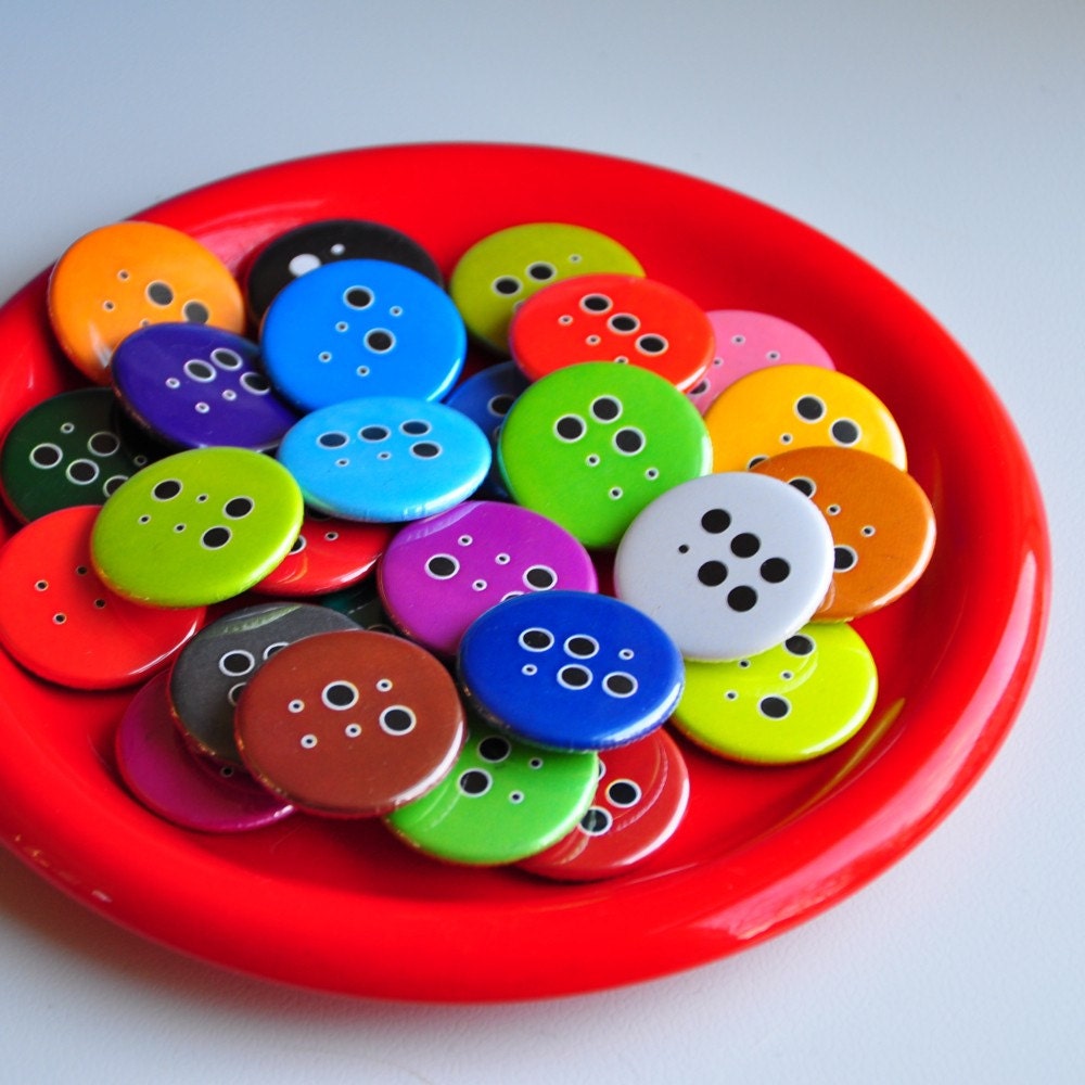 Items similar to Braille Alphabet Button Fridge Set on Etsy