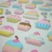 Cute Puffy Japanese Sticker - Yummy Cup Cakes (1175) by Mind Wave Inc.