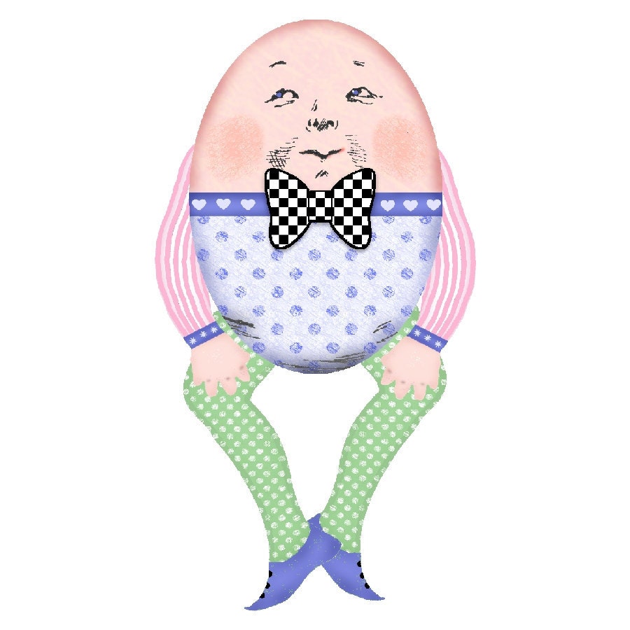 Humpty Dumpty Jumping Jack Jointed Paper Doll Printable