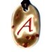The Scarlet Letter Ceramic Atheist Necklace in Spotted Brown