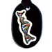 DNA Ceramic Necklace in Black