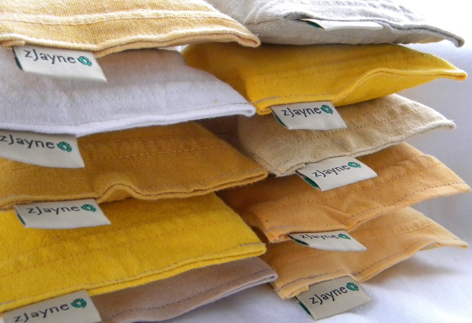 Dryer Sheet Alternative Packets in Pillow Sachets SET of THREE 100% upcycled from tShirt materials Organic Lavender