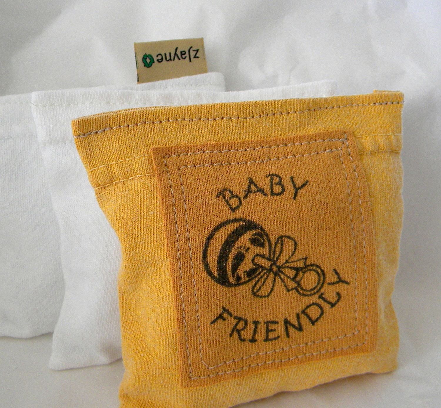 Baby Friendly Patch Lavender Sachet Dryer Pillow Sheets Alternative Organic Upcycled from tShirt Material SET of THREE