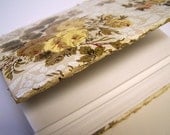 Blank Journal Vintage Wallpaper Cover Longstitch Binding - free ship