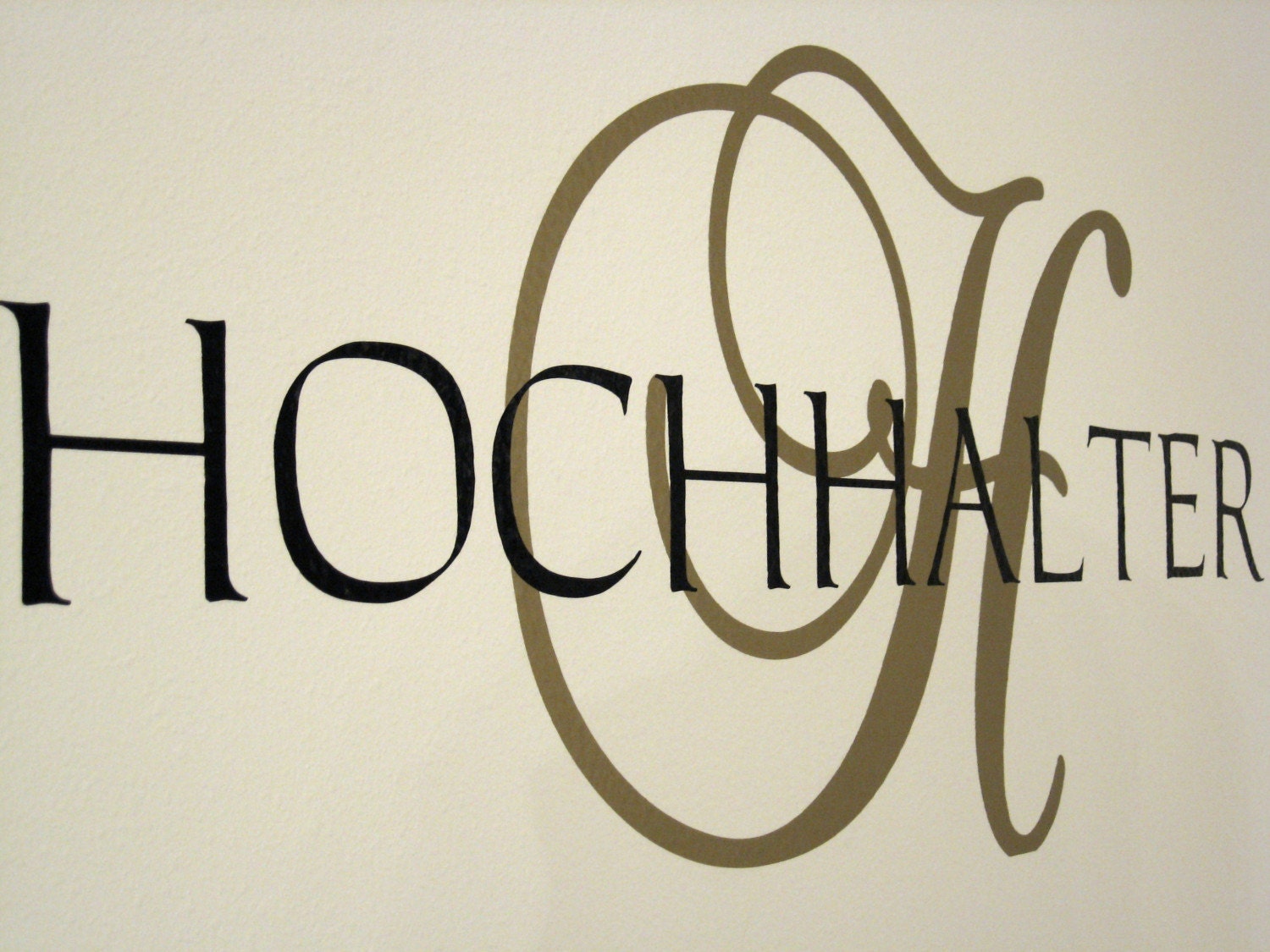 CLASSIC MONOGRAM DECAL (Family, Name, Vinyl, Vynal, Vinal, Wall Lettering, Art, Monogram, Sign, Custom, Vinylvineyard, Vinyl vineyard)