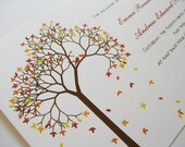 Fall Tree Wedding Invitation