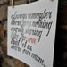 SHARE OUR NAME lettering print
