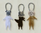 Chenille Dog Ornaments - Handmade Chenille Ornaments