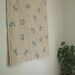 Turquoise Branch Linen Baby Quilt