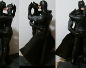 Custom Wedding Cake Toppers Figure set - Kissing Superheroes - Your Choice