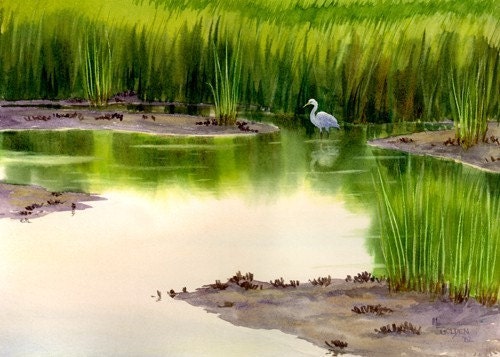 Marsh Lady giclée print