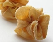 flower bud earrings (peach) with gift pod, sun kissed collection