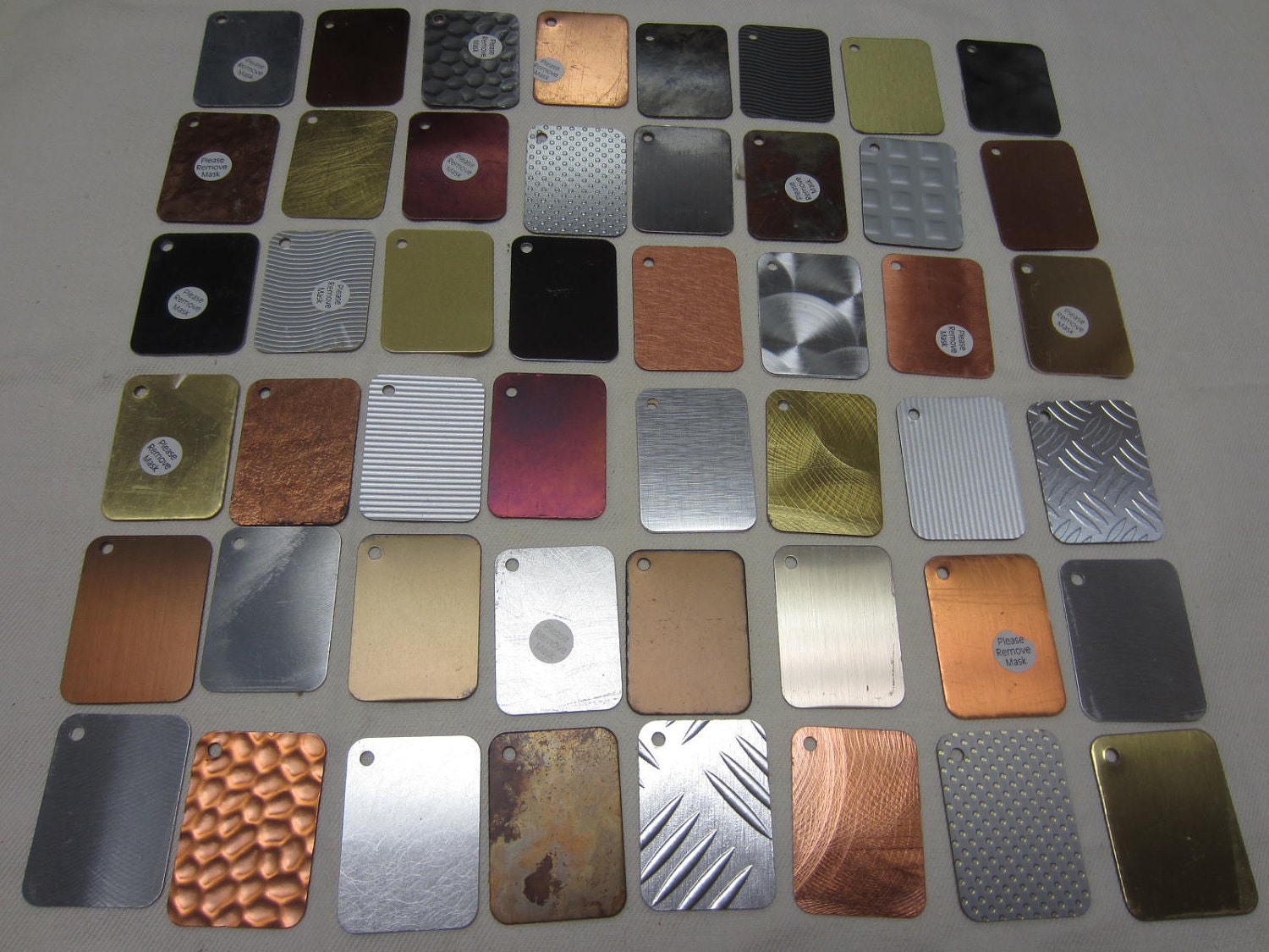Metallic Laminate Sample Chips by scrapexchange on Etsy
