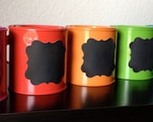 Writable Chalkboard Sticker Labels  - set of 8