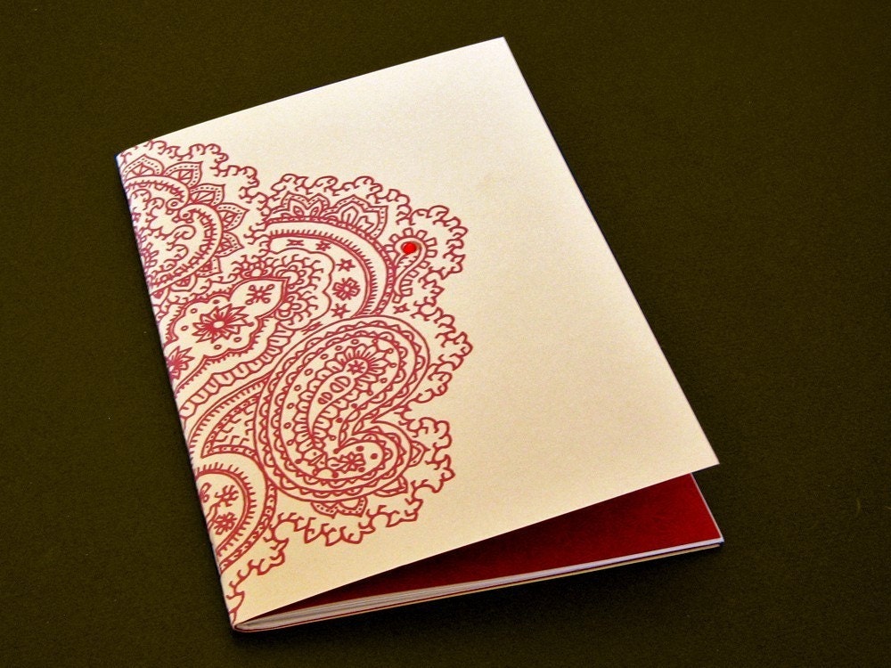 Paisley Jewel Large Journal 30 Pages