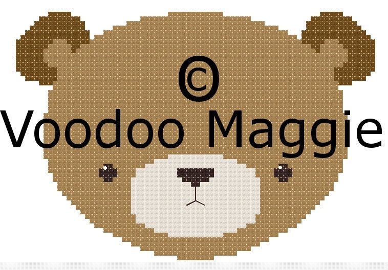 Woodland Bear Cross stitch pattern