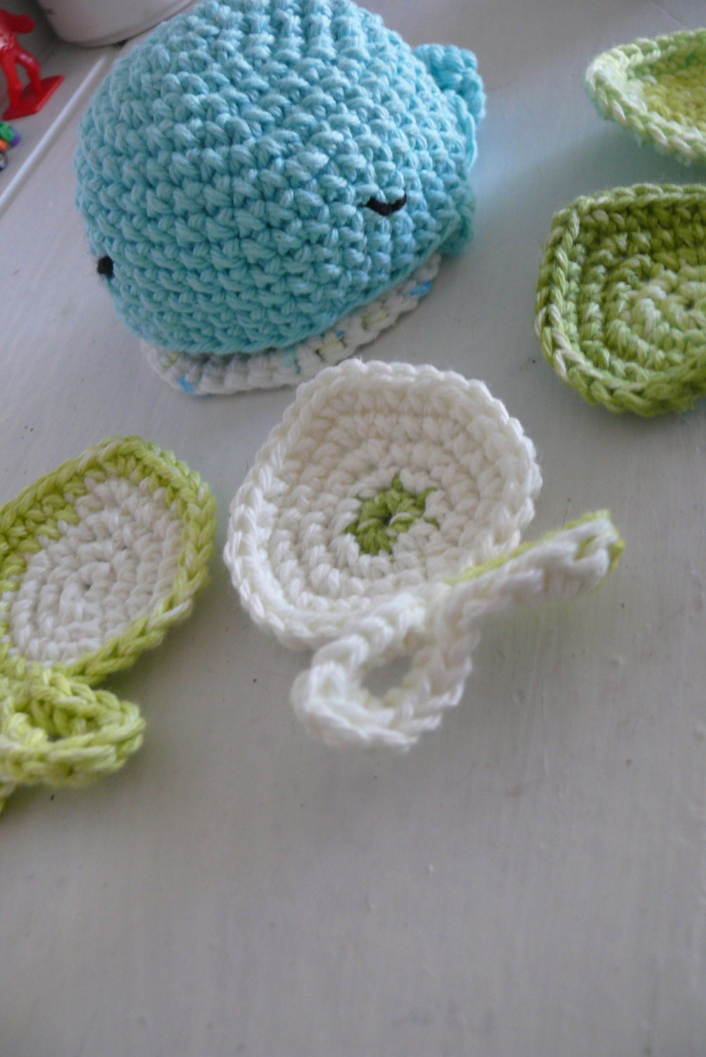 Cotton Scrubby Set Whale and Fishies