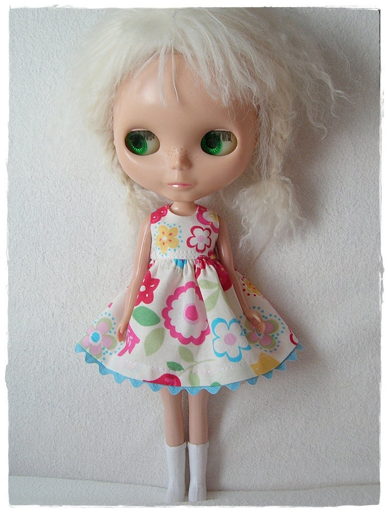 Bright Flowers, Dress for Blythe